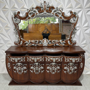 Meja Console Ruang Tamu Mewah Ukiran Jepara