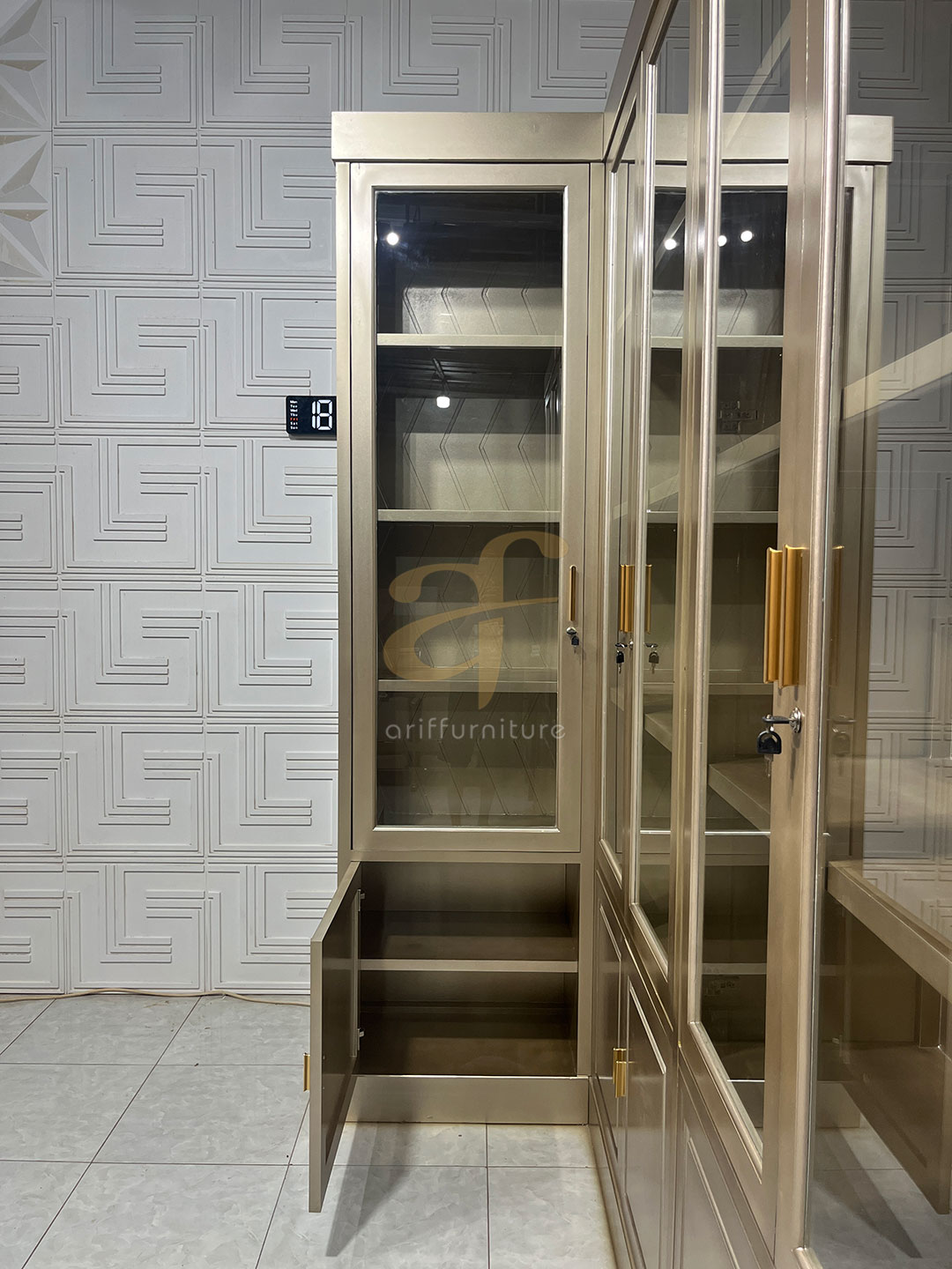 Lemari Organizer Tas Minimalis Mewah Model Terbaru - Gambar 3