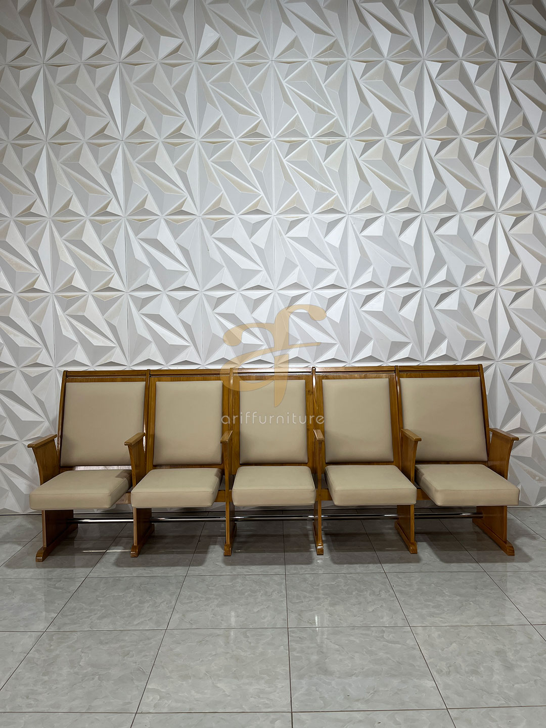 Bangku Gereja Kayu Jati Solid Klasik Minimalis