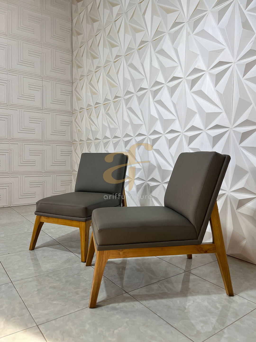 Kursi Santai Cafe Kayu Jati Minimalis Modern - Gambar 6