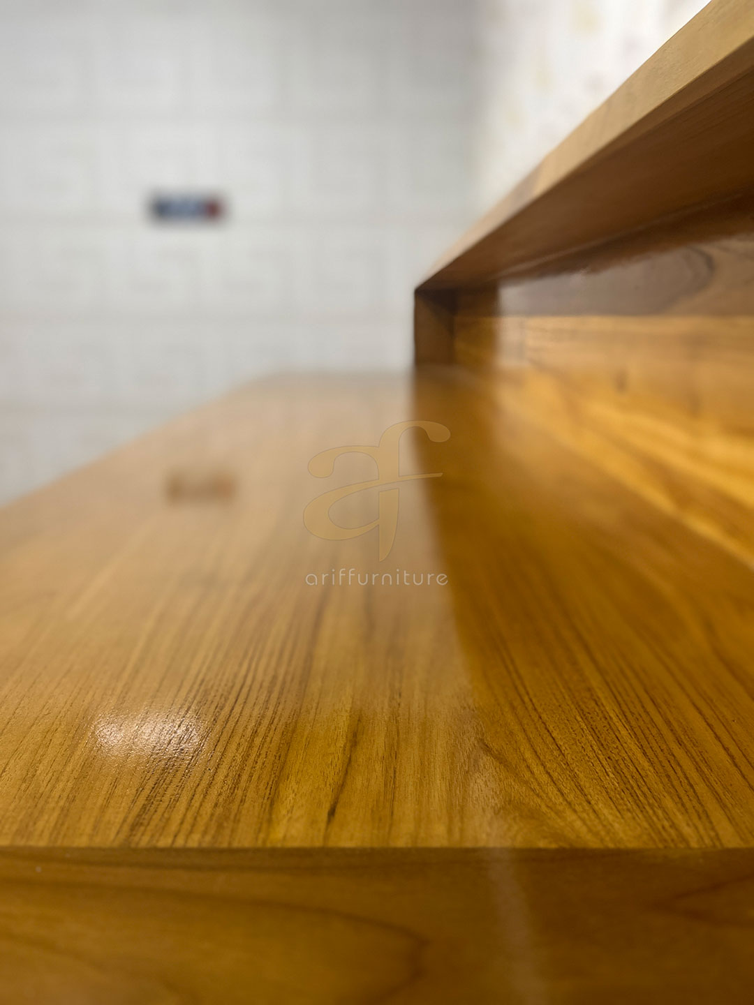 Meja Altar Kayu Jati Minimalis Custom Furniture Gereja - Gambar 4