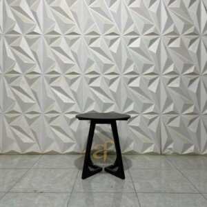 Meja Teras Bundar Kayu Jati Retro Design