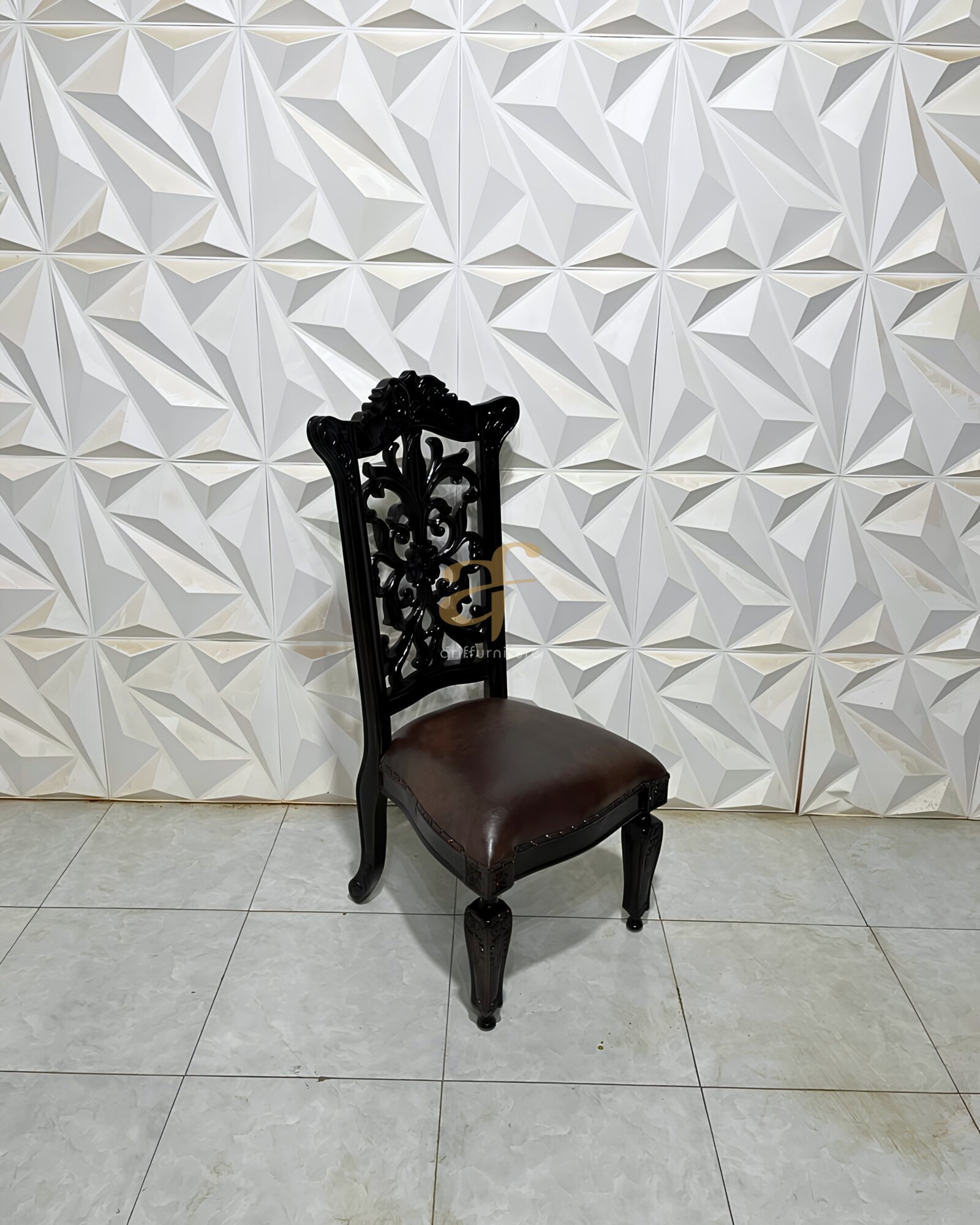 Kursi Makan Ukir Jepara Modern Elegant Dudukan Jok - Gambar 5
