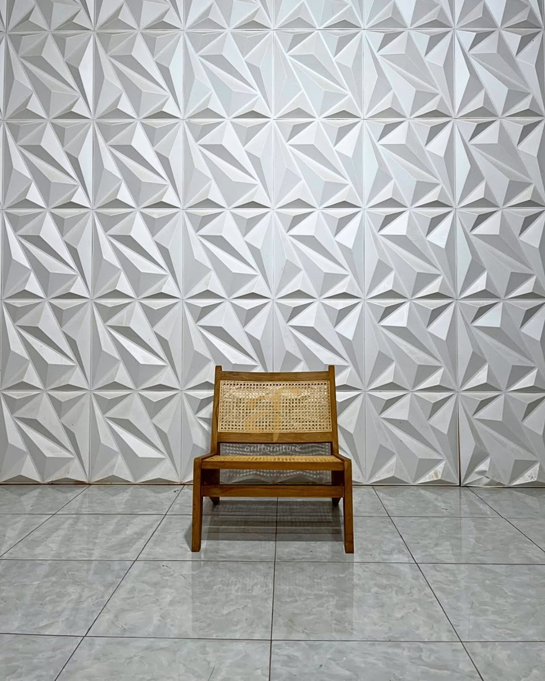 Kursi Santai Outdoor Teras Taman Minimalis Kayu Jati - Gambar 3