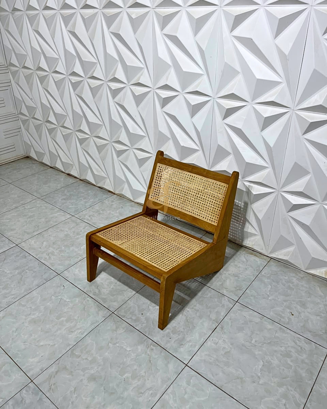 Kursi Santai Outdoor Teras Taman Minimalis Kayu Jati - Gambar 4