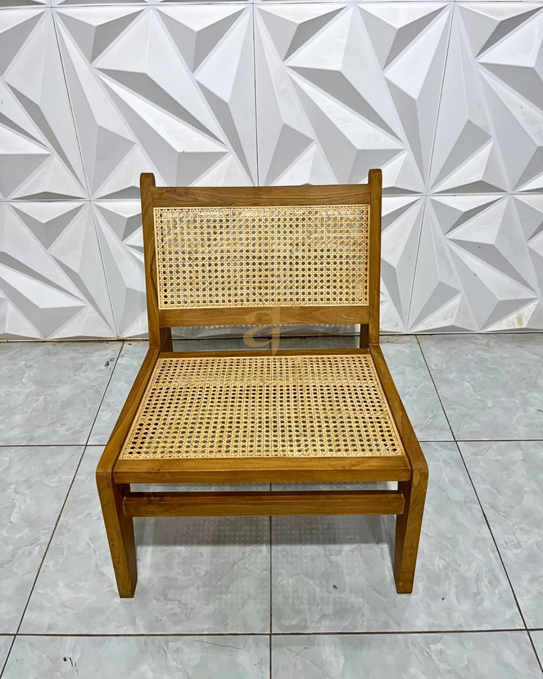 Kursi Santai Outdoor Teras Taman Minimalis Kayu Jati - Gambar 6