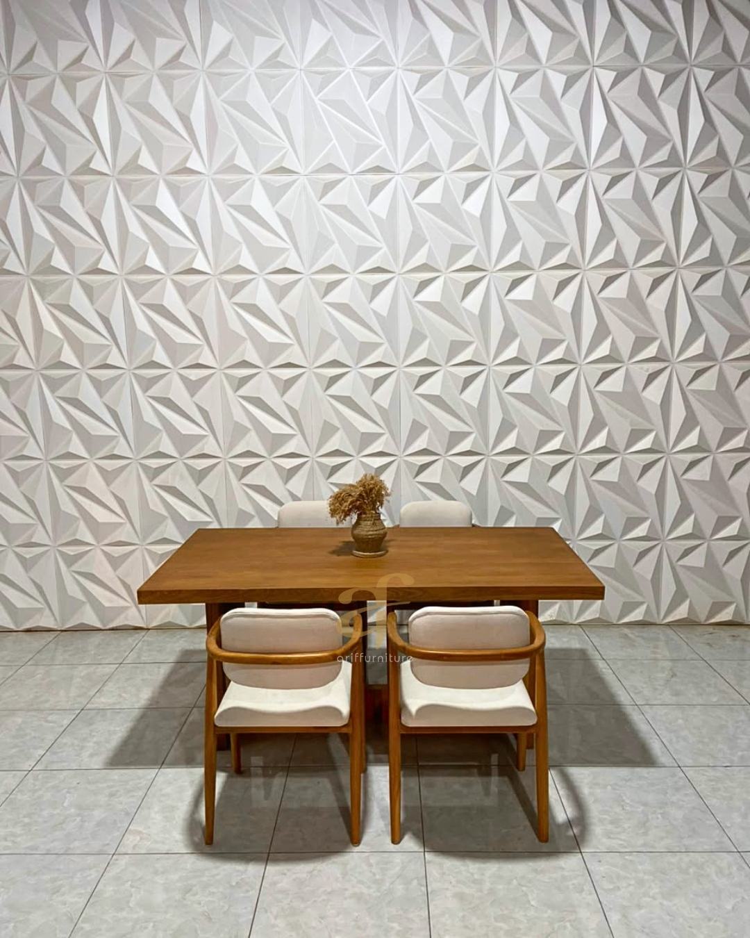 Set Meja 4 Kursi Cafe Model Modern Minimalis Berlengan