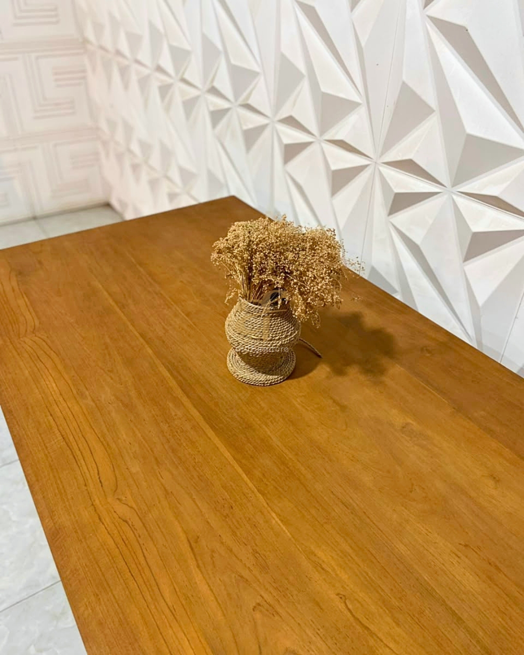 Set Sofa Mid Century Design Custom Kayu Jati Mix Rotan - Gambar 9