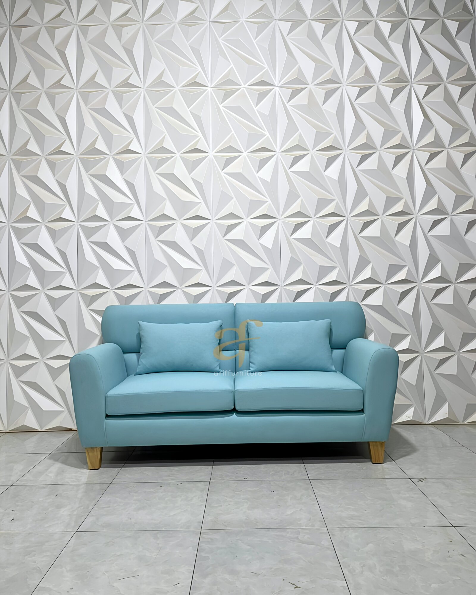 Sofa Tamu Minimalis Modern Terbaru Blue Ocean