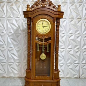 Jam Hias Kayu Jati Ukiran Mewah Furniture Jepara