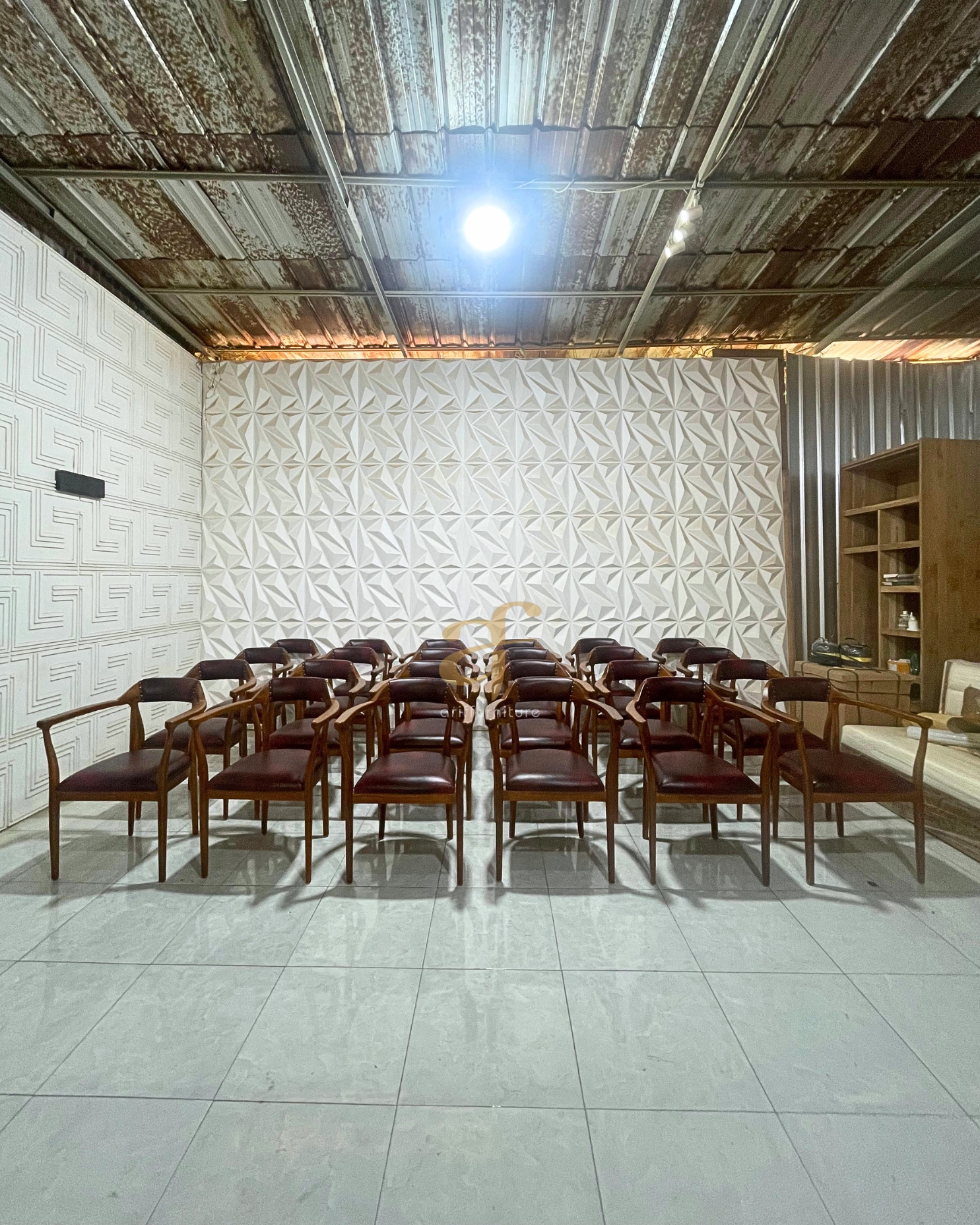 Set Meja Makan Kursi Mid Century Design Custom - Gambar 7