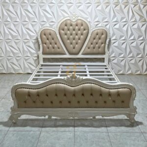Ranjang Tidur Love Model Mewah Duco White