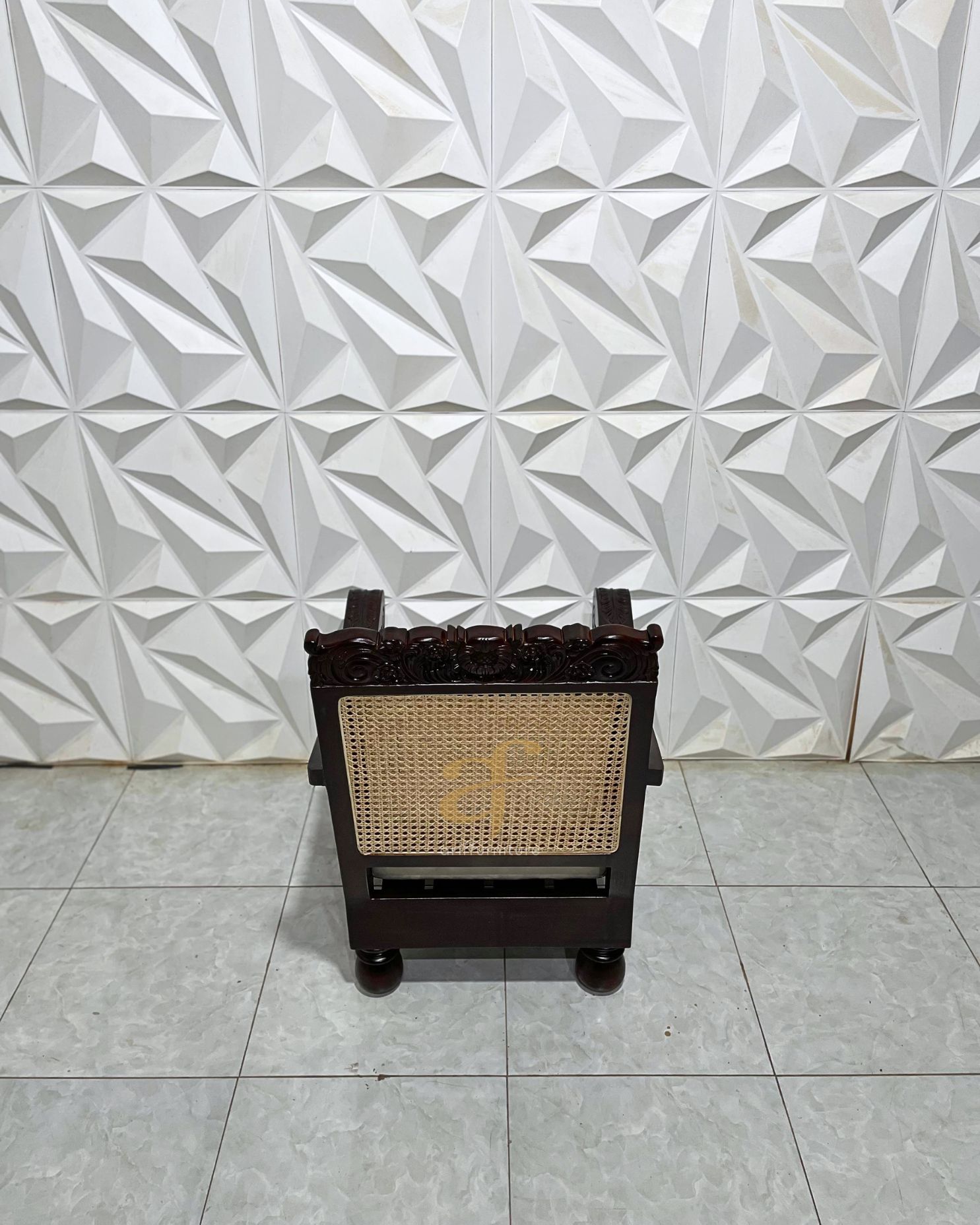 Relax Chair Classic Vintage Jepara Carving - Gambar 5