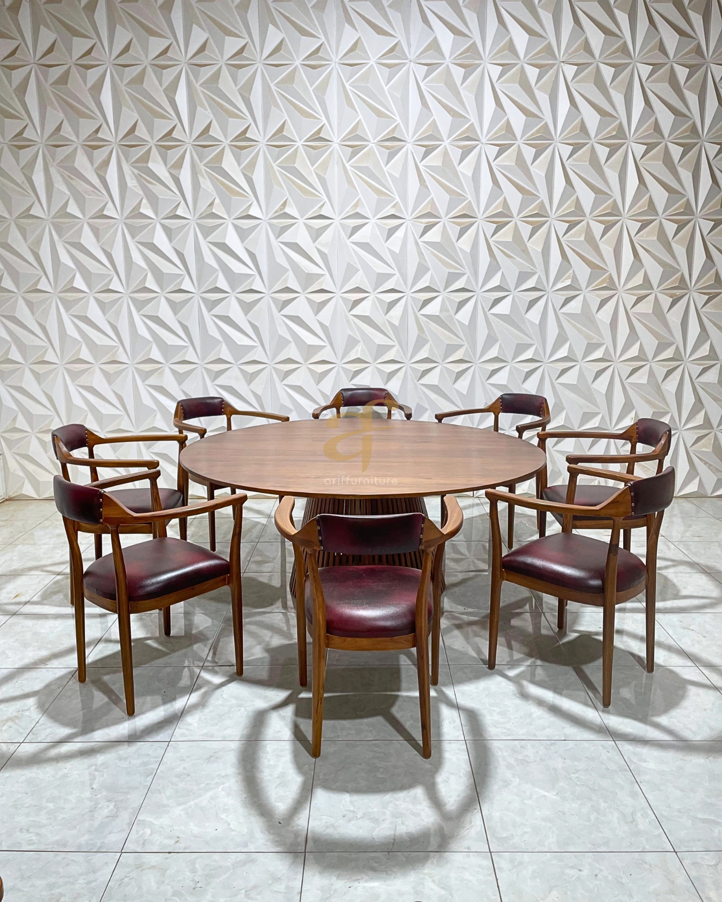 Set Meja Makan Kursi Mid Century Design Custom