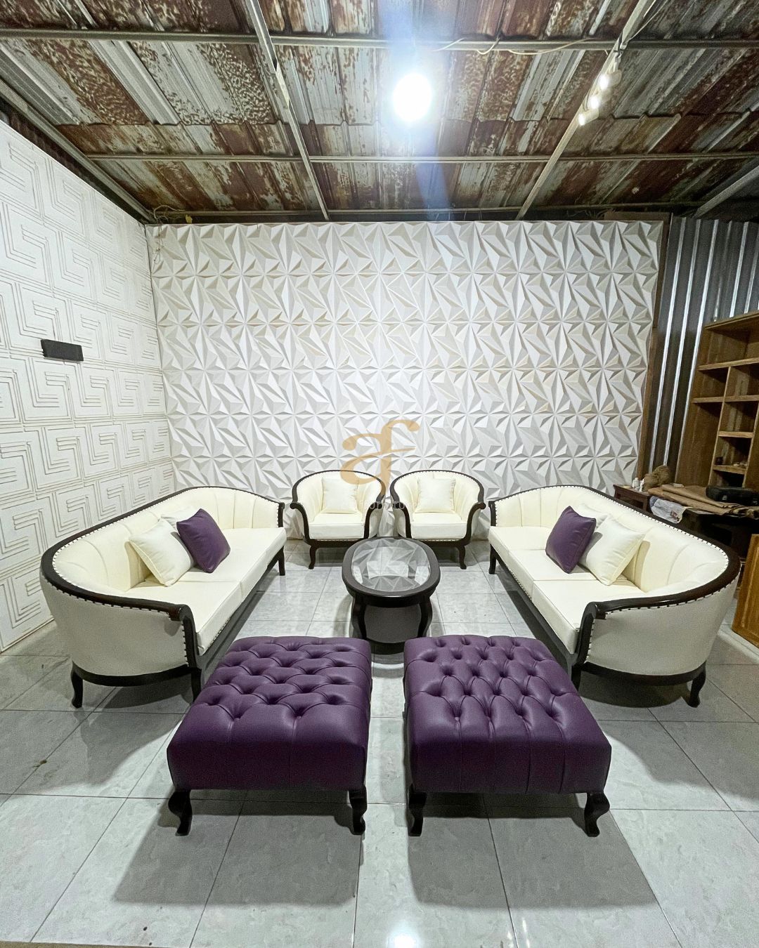 Set Sofa Tamu Classic Vintage Elegant - Gambar 3