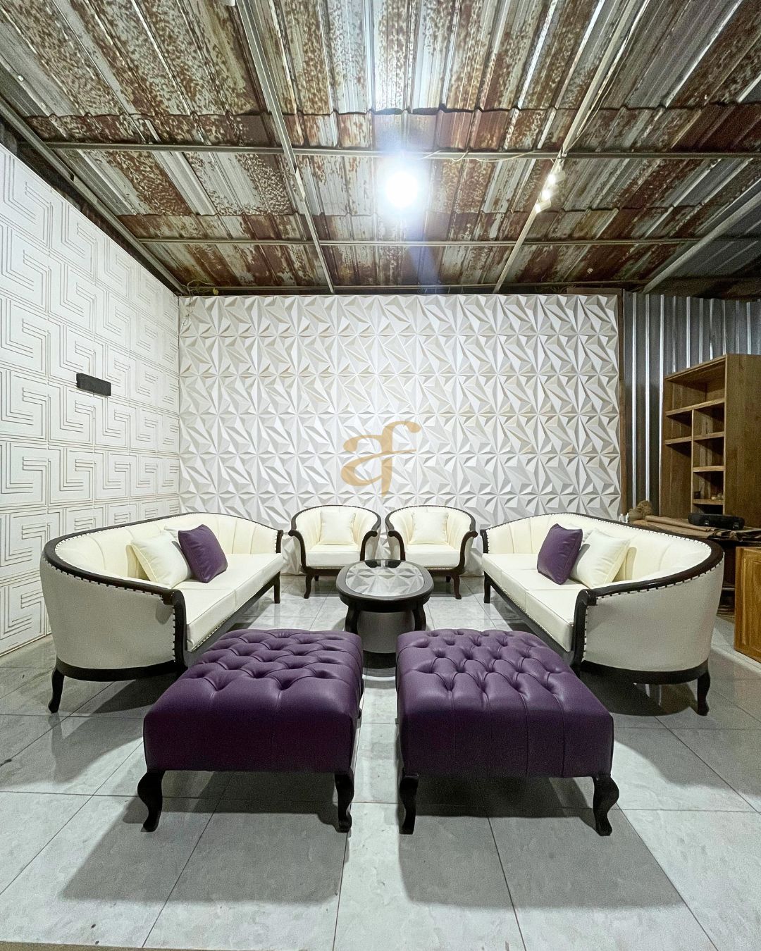 Set Sofa Tamu Classic Vintage Elegant