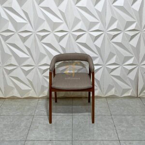 Cafe Dinning Armchair Teak Wood Custom Jok