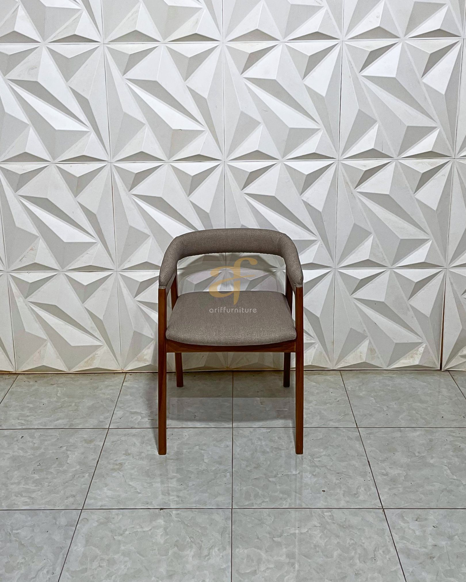 Cafe Dinning Armchair Teak Wood Custom Jok