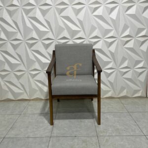 Kursi Tamu Single Model Minimalis Modern Kayu Jati